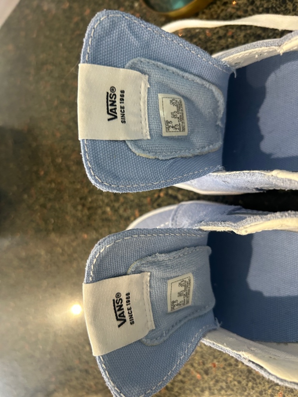 Vans Kids Pale Blue Suede Lace-Up Sneakers - Picture 4 of 5